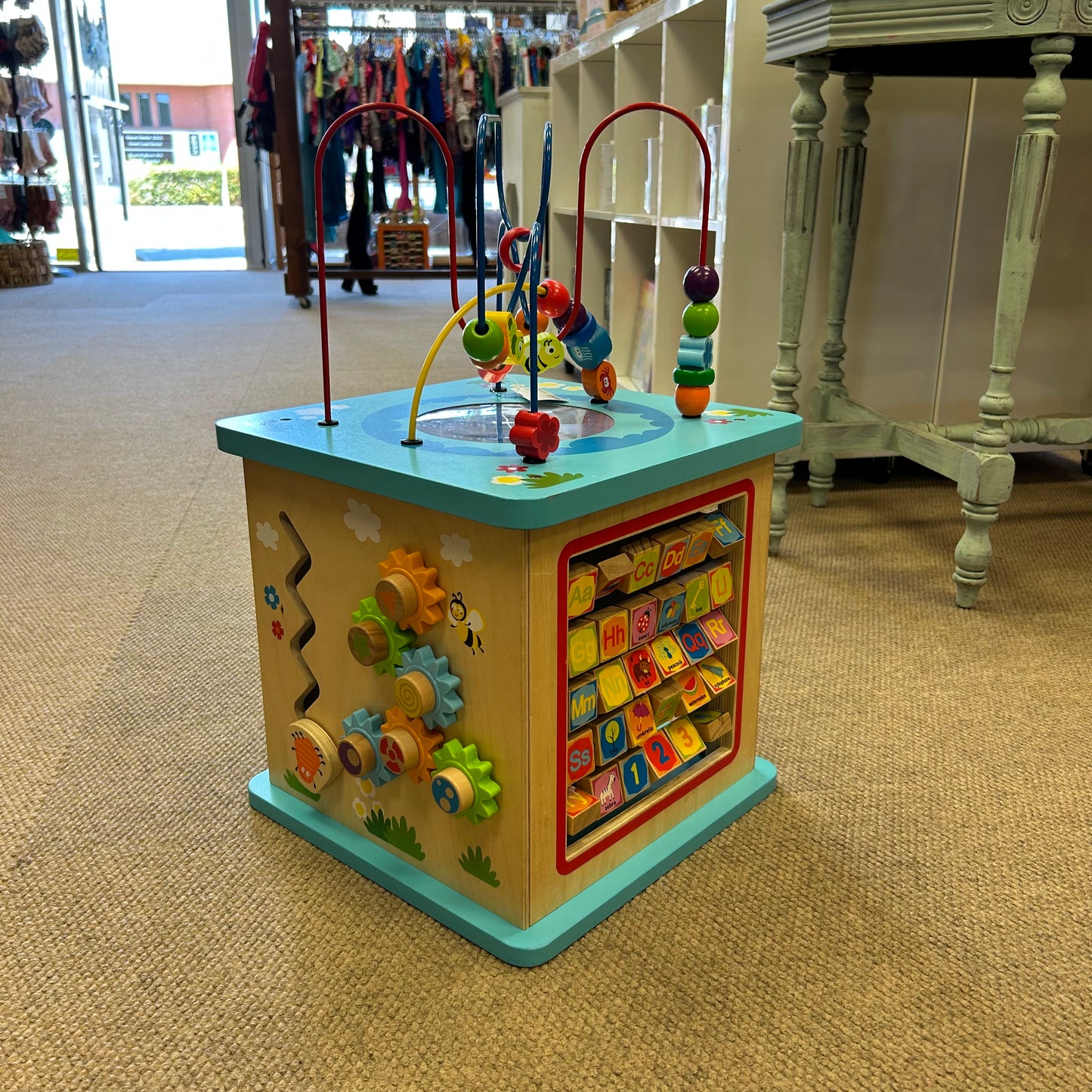 Wooden Activity Cube