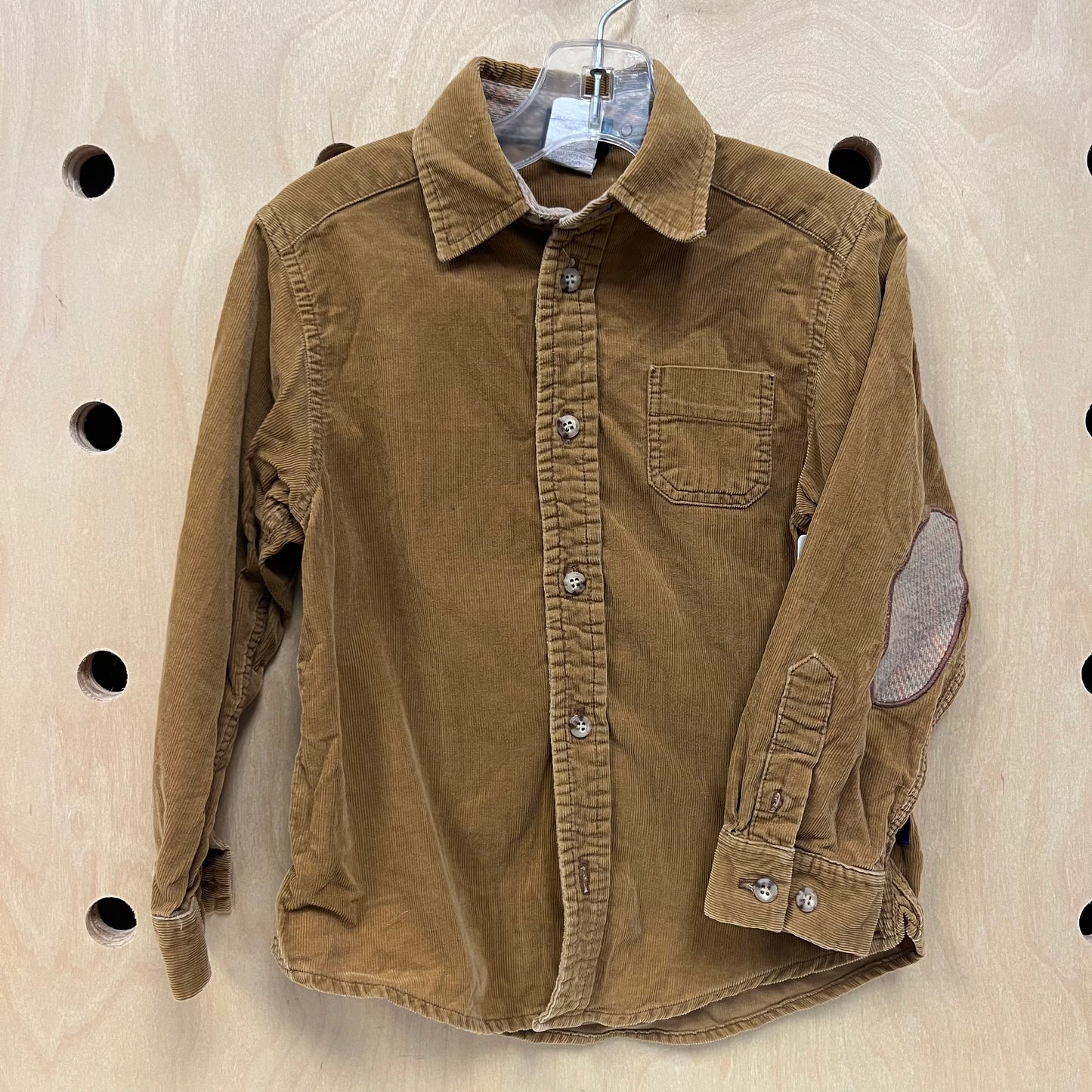 Tan Cord LS Button Up