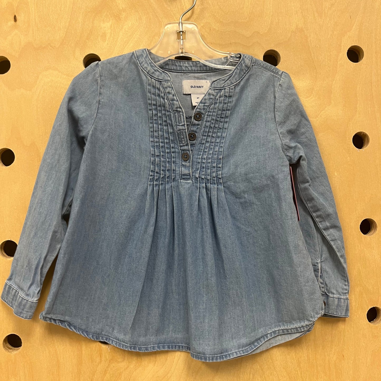 Chambray LS Top