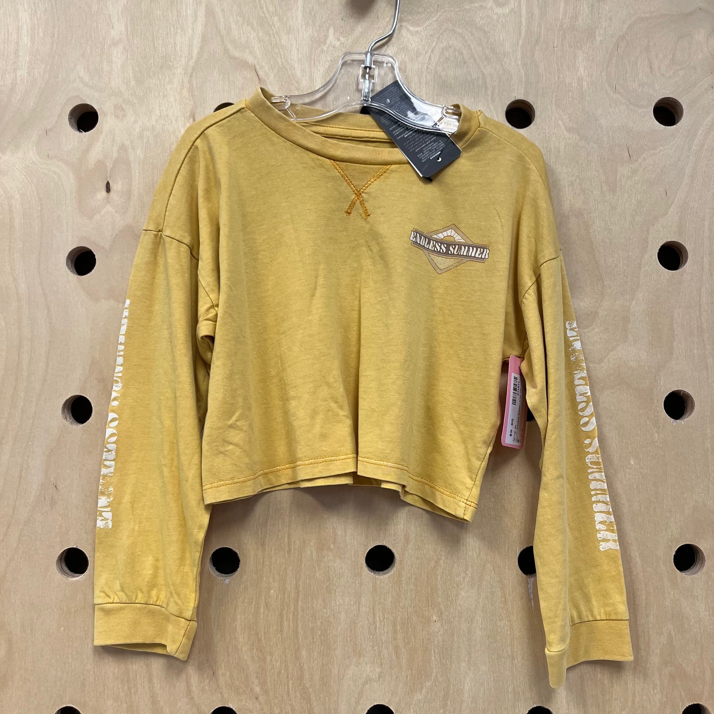 Yellow Endless Summer Crop Tee NEW!