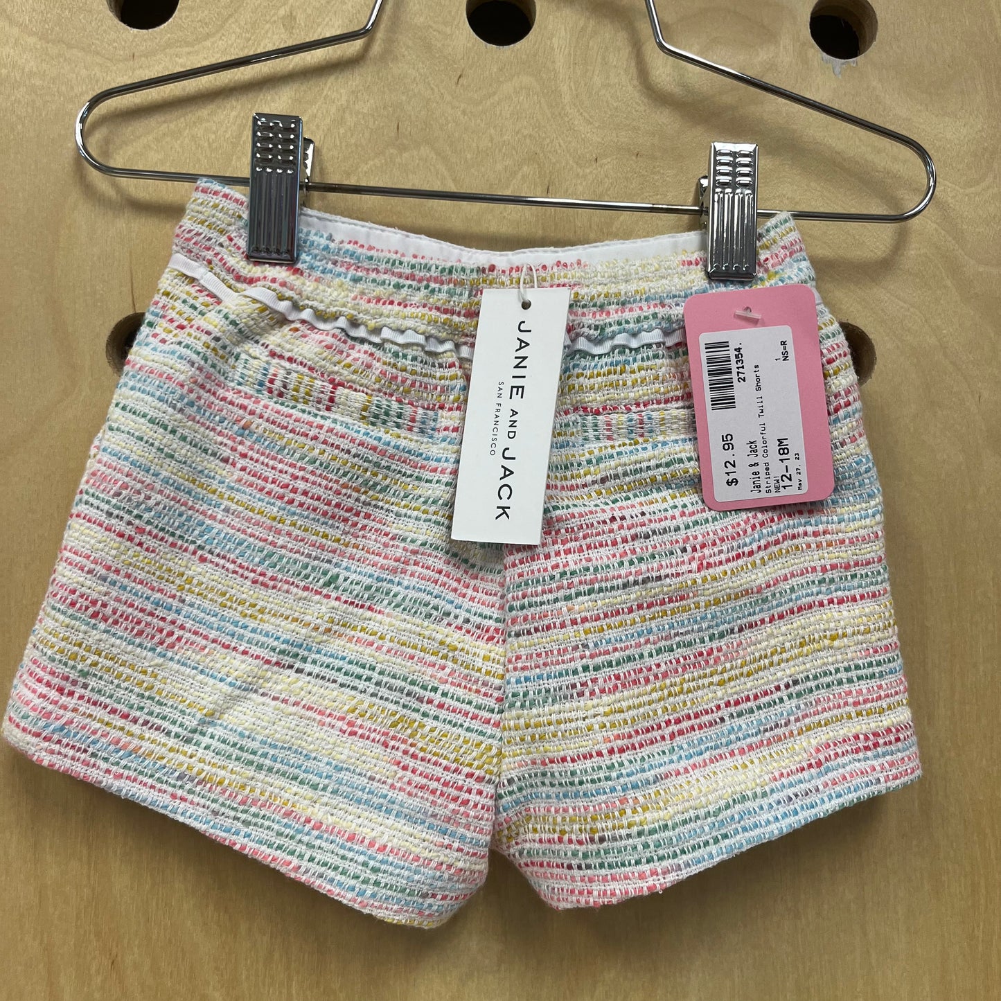 Striped Colorful Twill Shorts NEW!