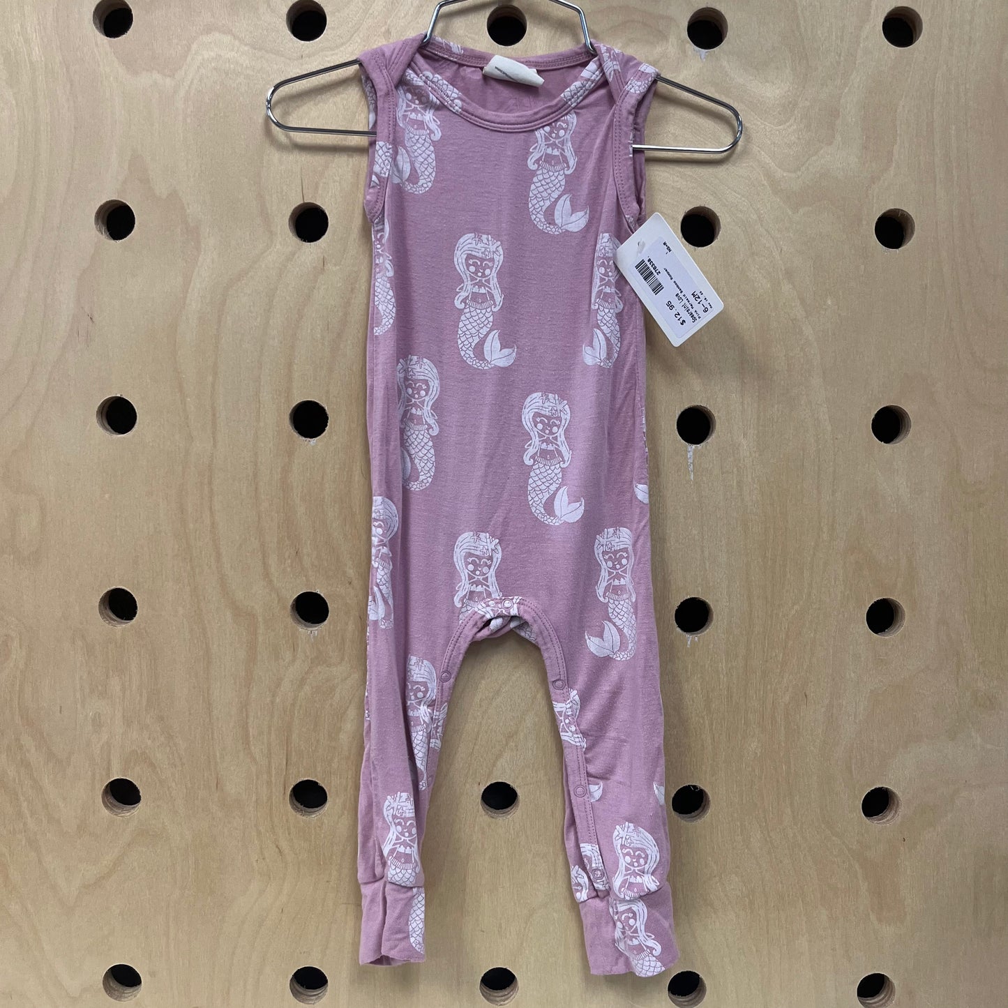 Pink Mermaid Bamboo Romper