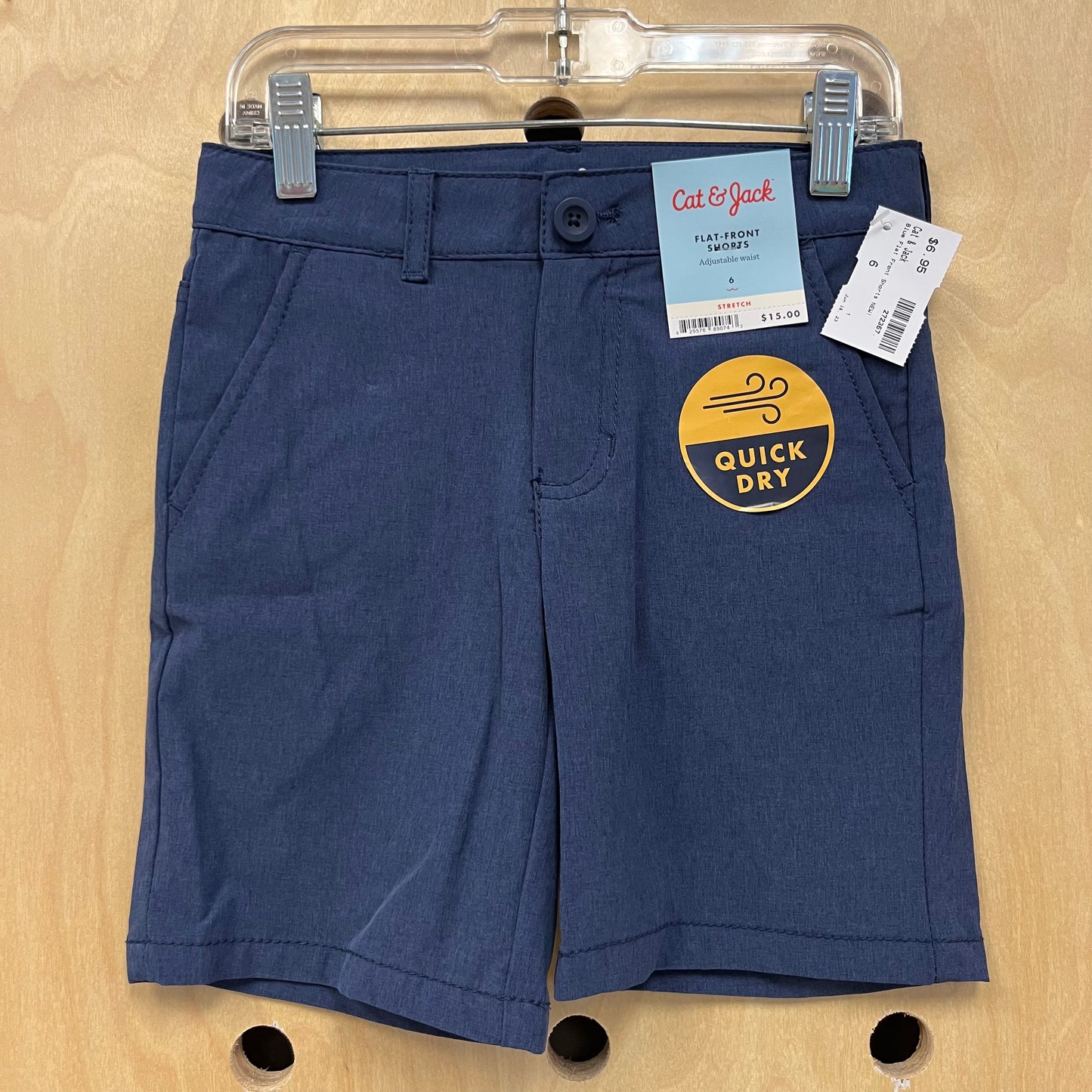 Blue Flat Front Shorts NEW!