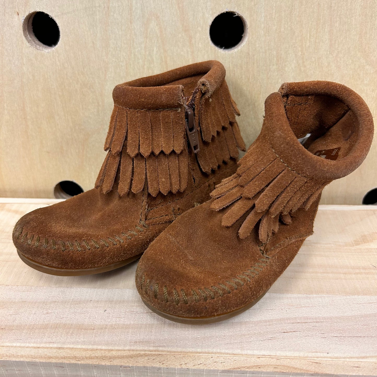 Brown Fringe Moccs