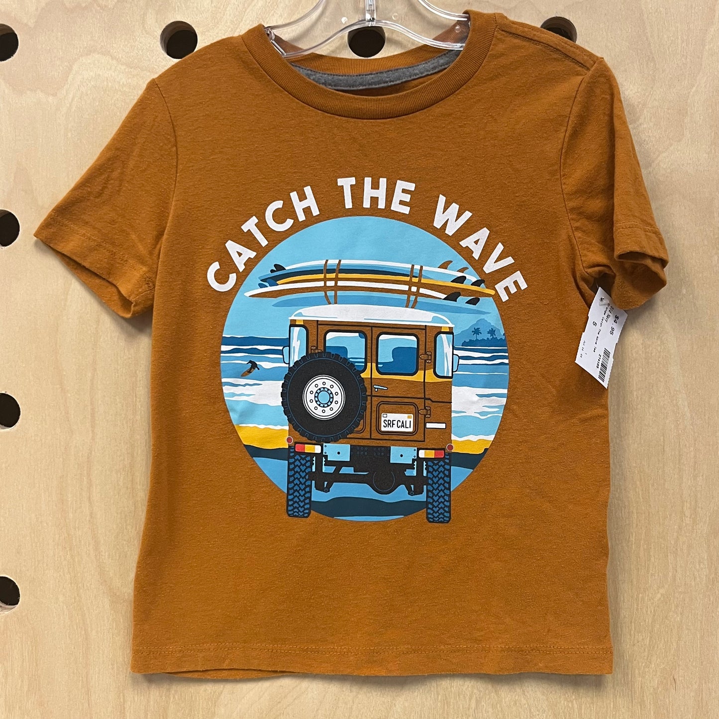 Orange Catch The Wave Tee