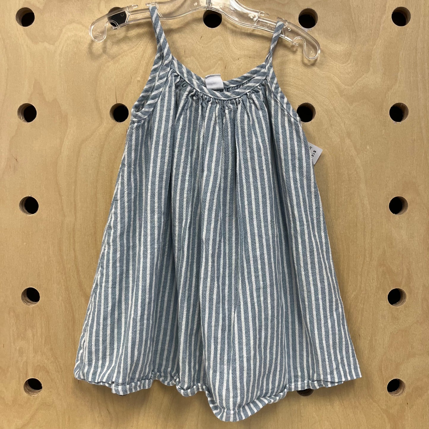Light Blue Striped Sun Dress