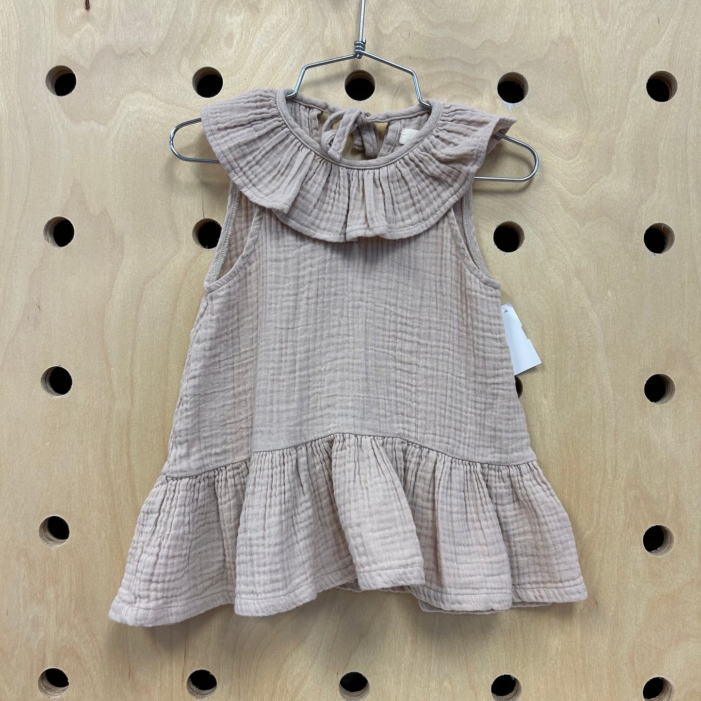 Taupe Muslin Dress