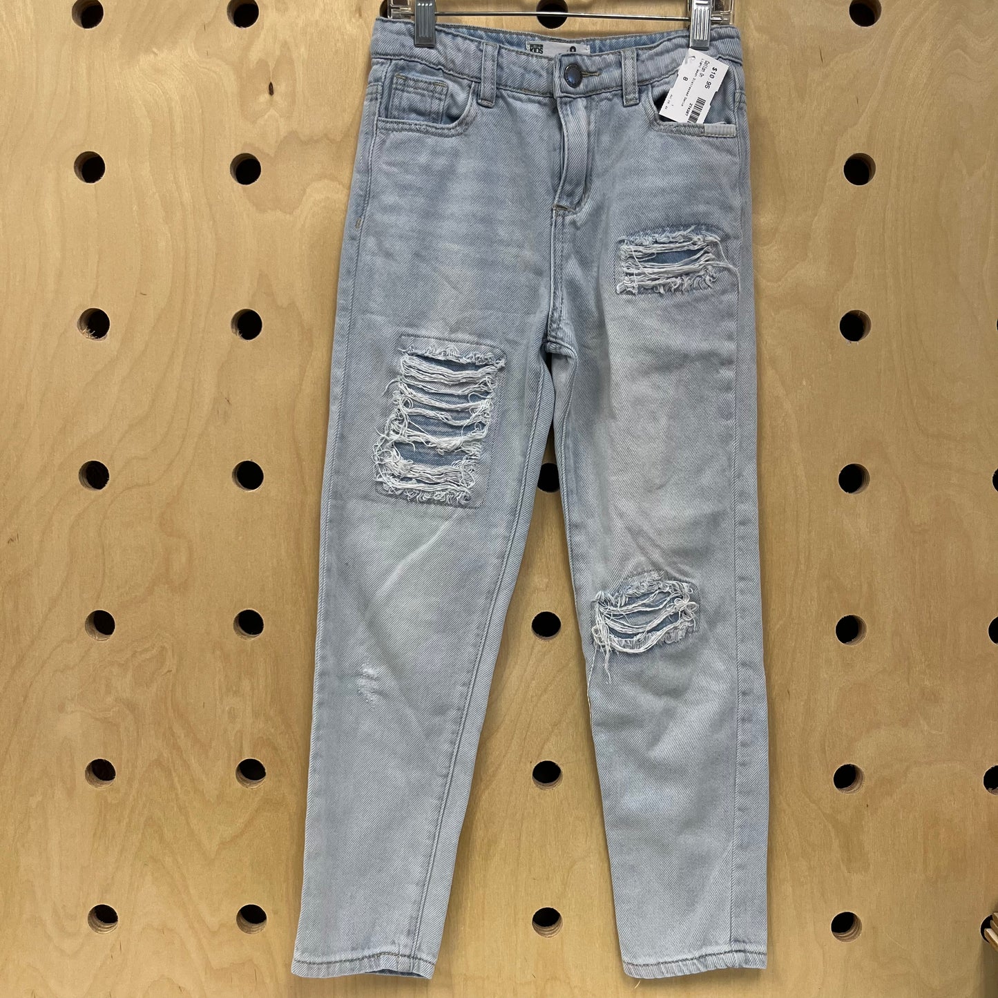 Light Wash Distressed Denim