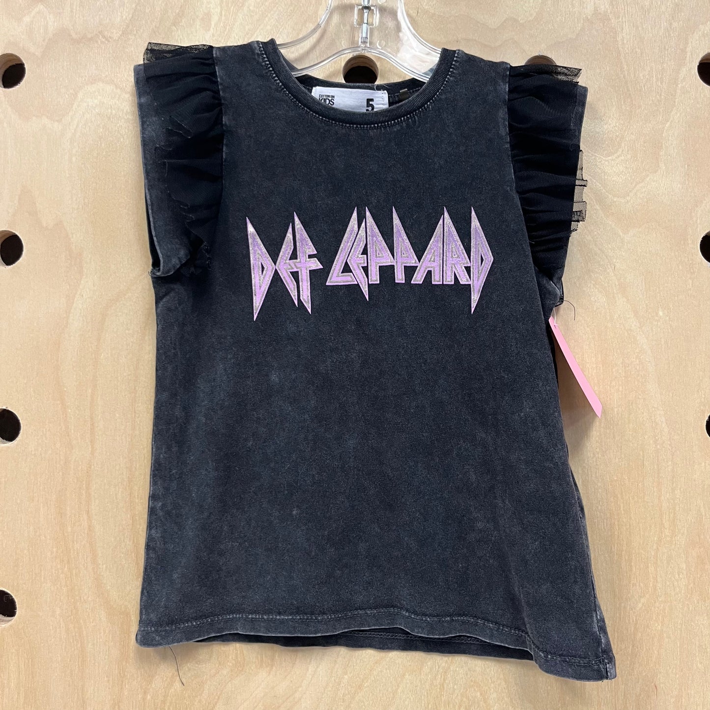 Grey+Tulle Def Leppard Top