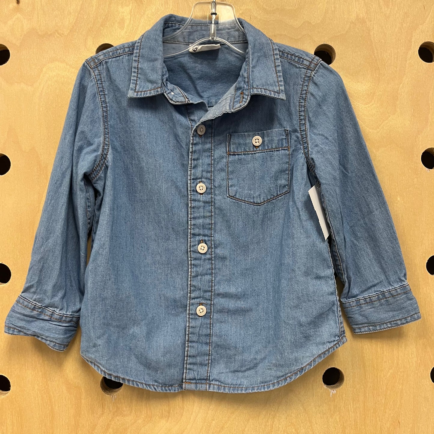 Blue Denim Button Down Shirt