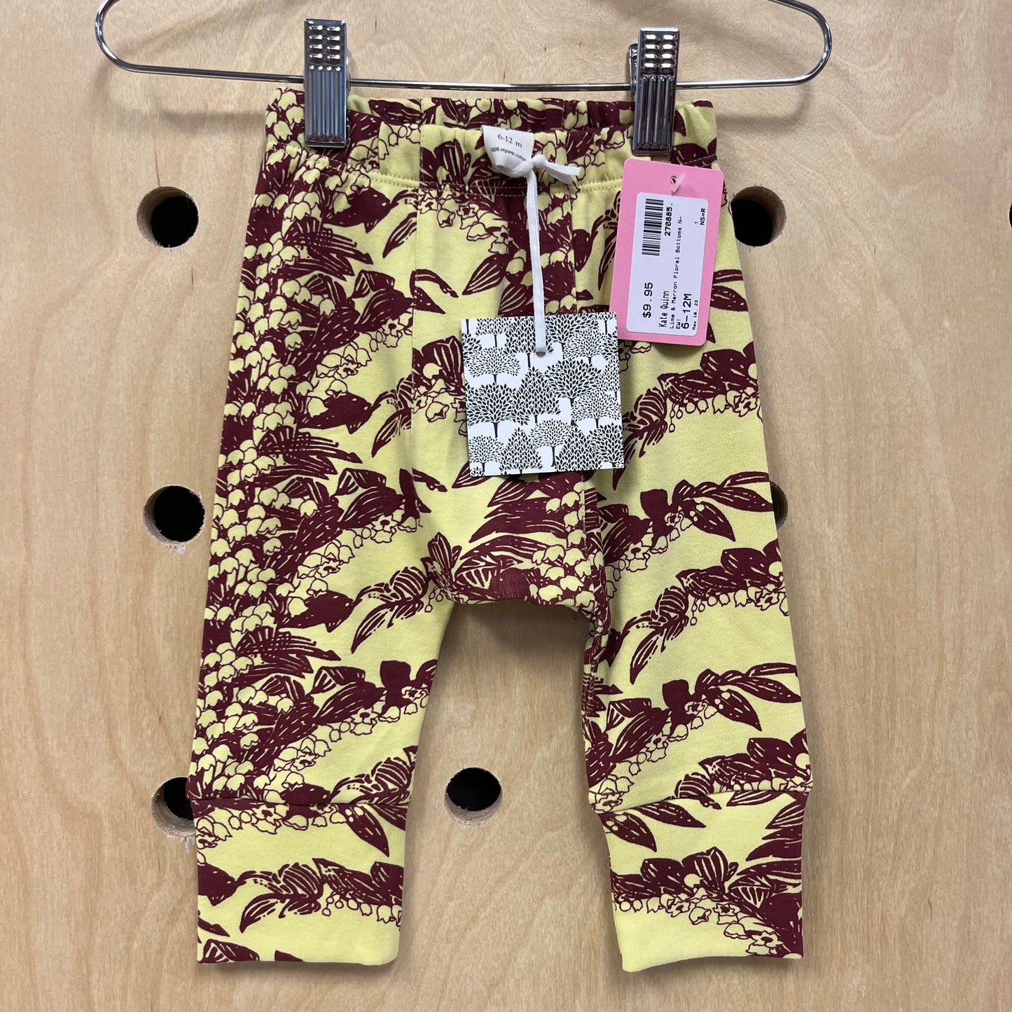 Lime & Maroon Floral Bottoms NEW!