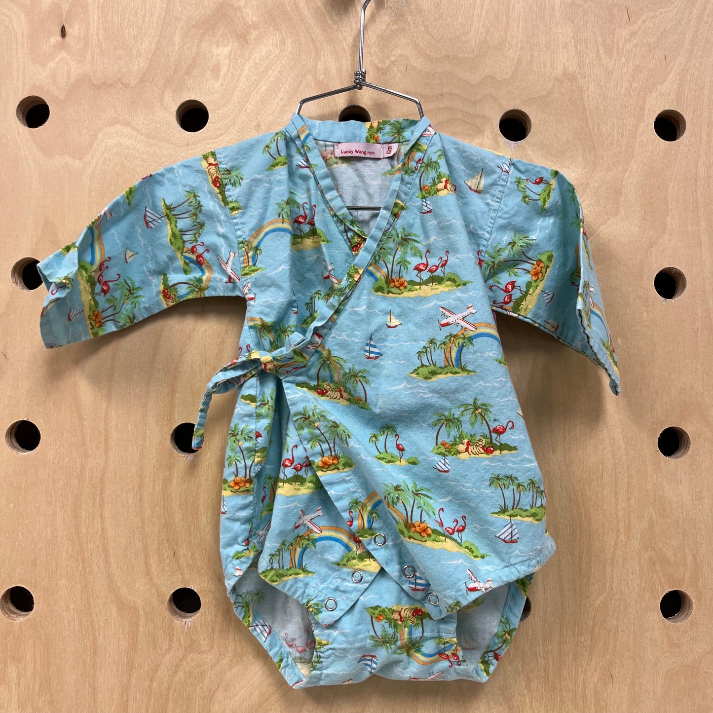 Blue Island Kimono Romper