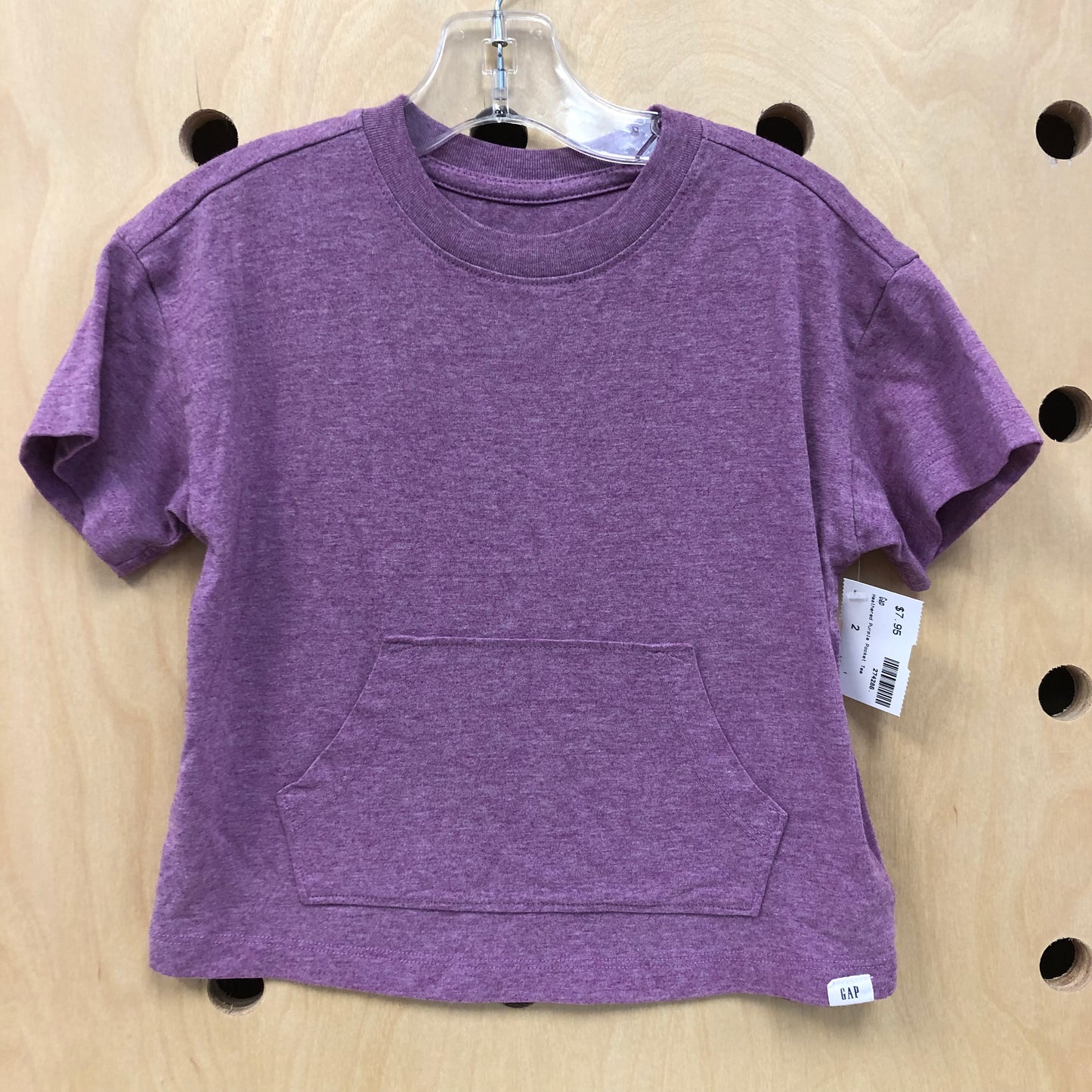 Heathered Purple Pocket Tee