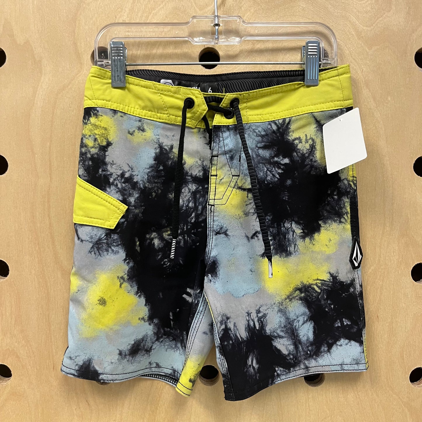 Lime & Blue Tie Dye Board Shorts