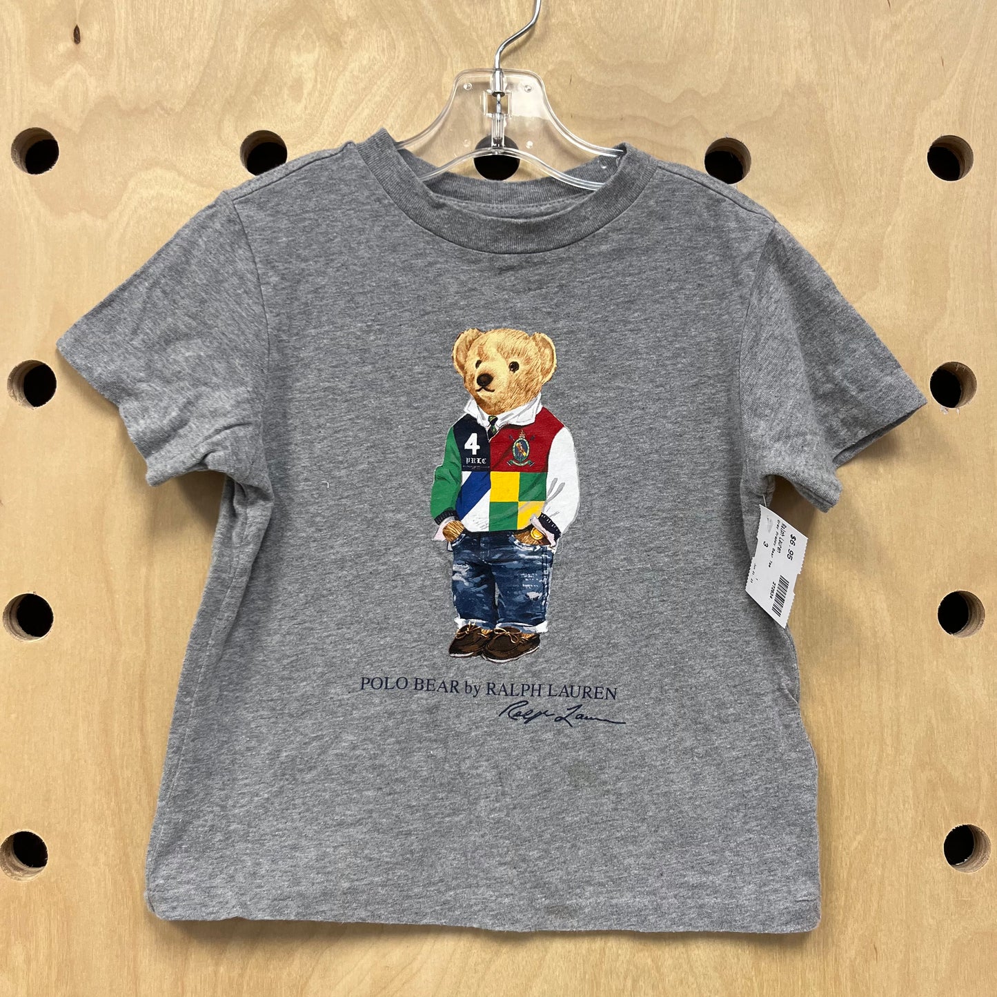 Grey Preppy Bear Tee