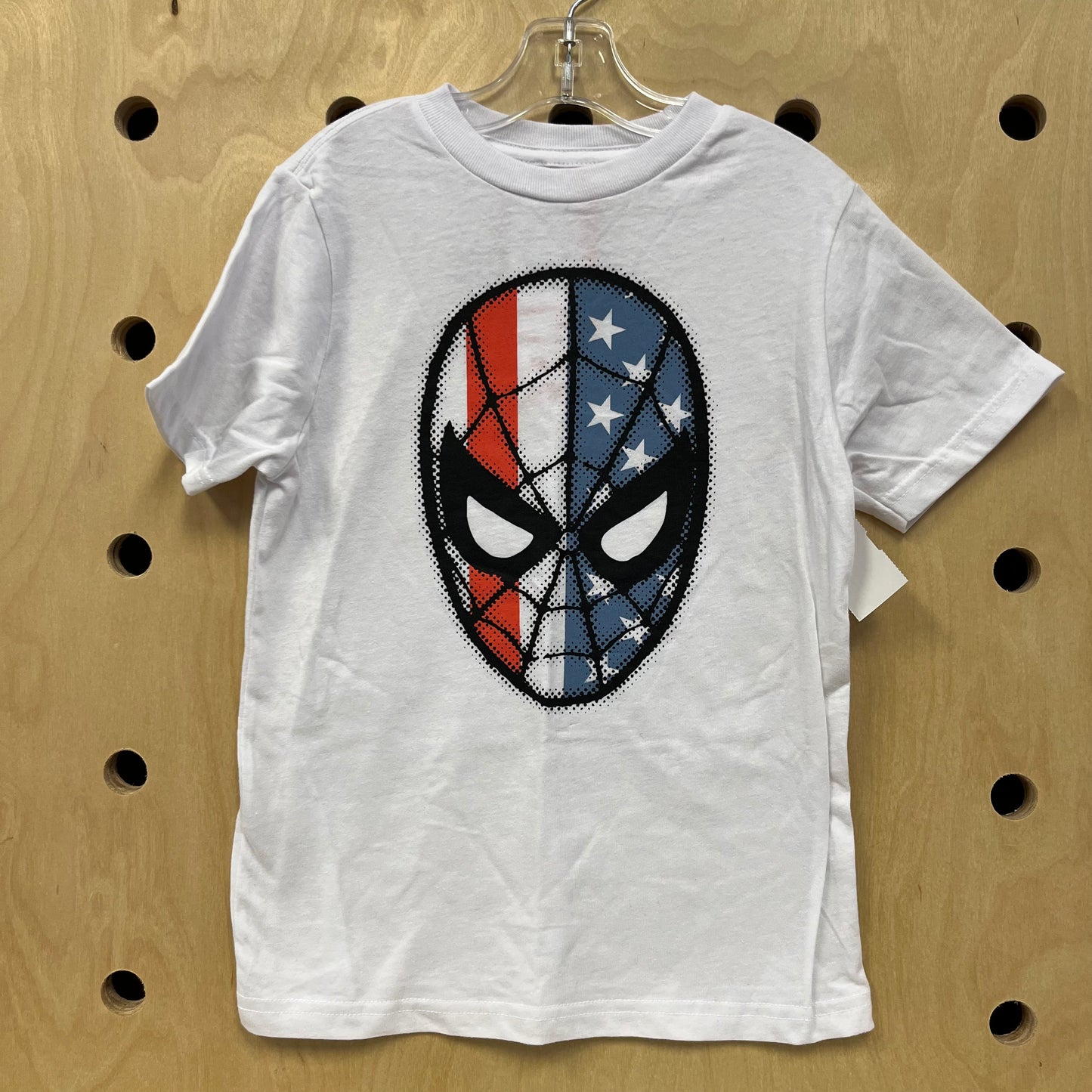 White Patriotic Spiderman Tee NEW!