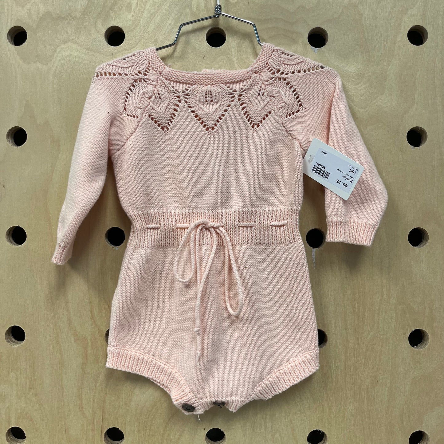 Pink Knit Romper