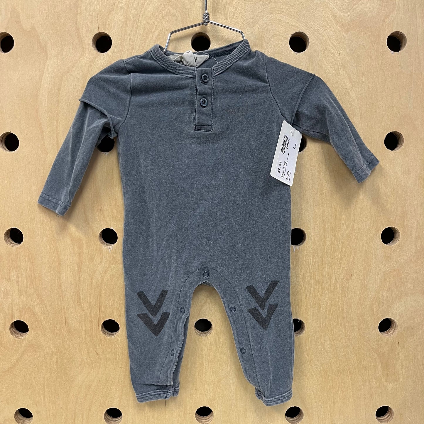 Blue Arrow Knees Romper