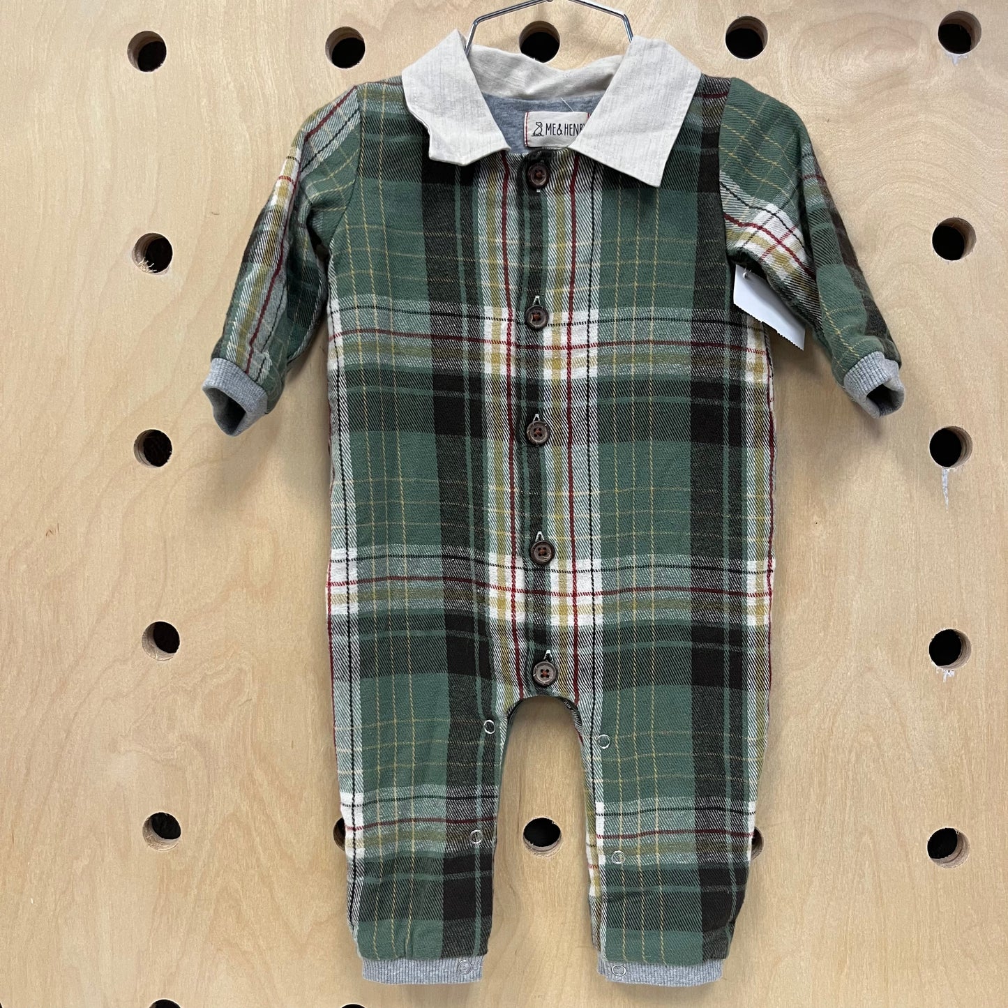 Green Flannel Jumpsuit