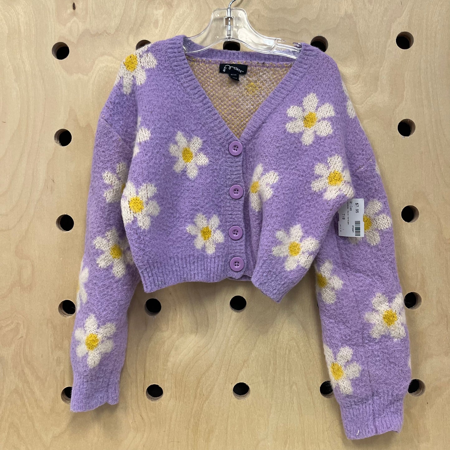 Lavender Daisy Cardigan