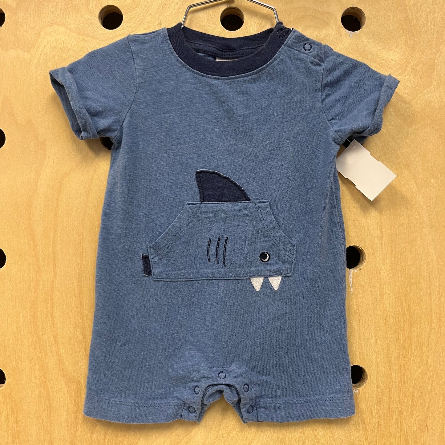 Blue Shark Pocket Onesie
