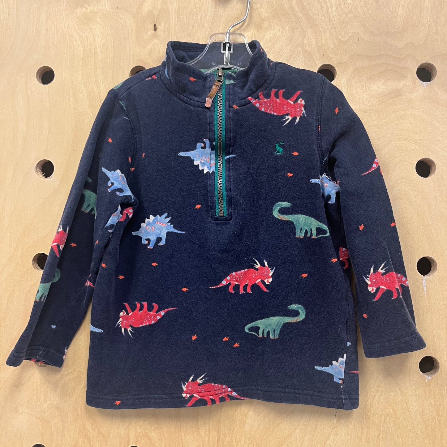 Blue Dino 3/4 Zip Sweatshirt