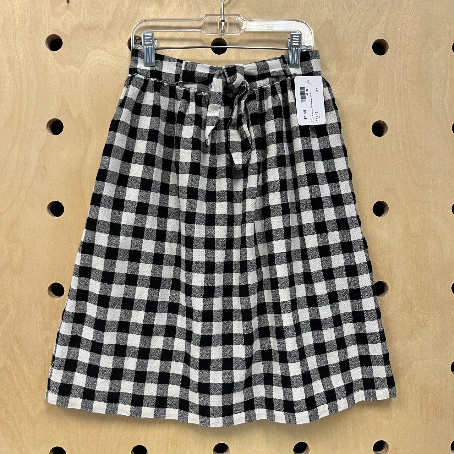Black & White Checekered Skirt