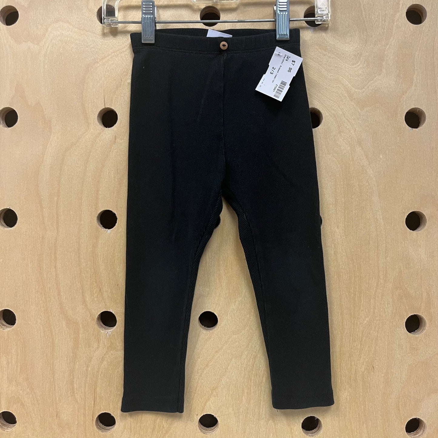 Charcoal Ribbed Leggings