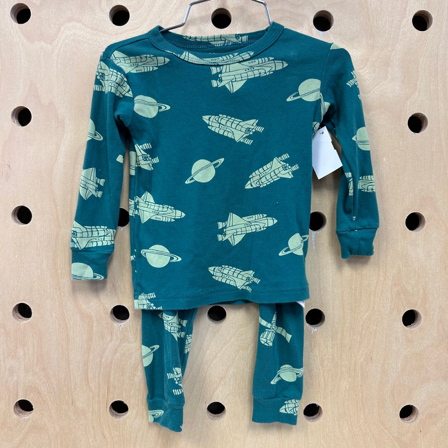 Organic Green Space Ship Pajamas