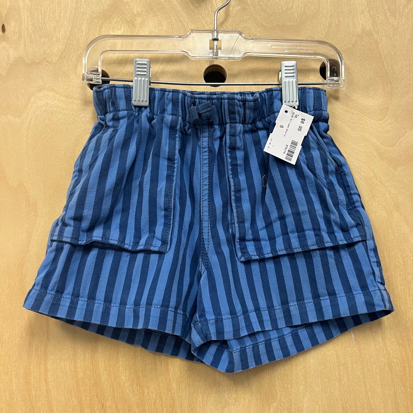 Blue Striped Shorts