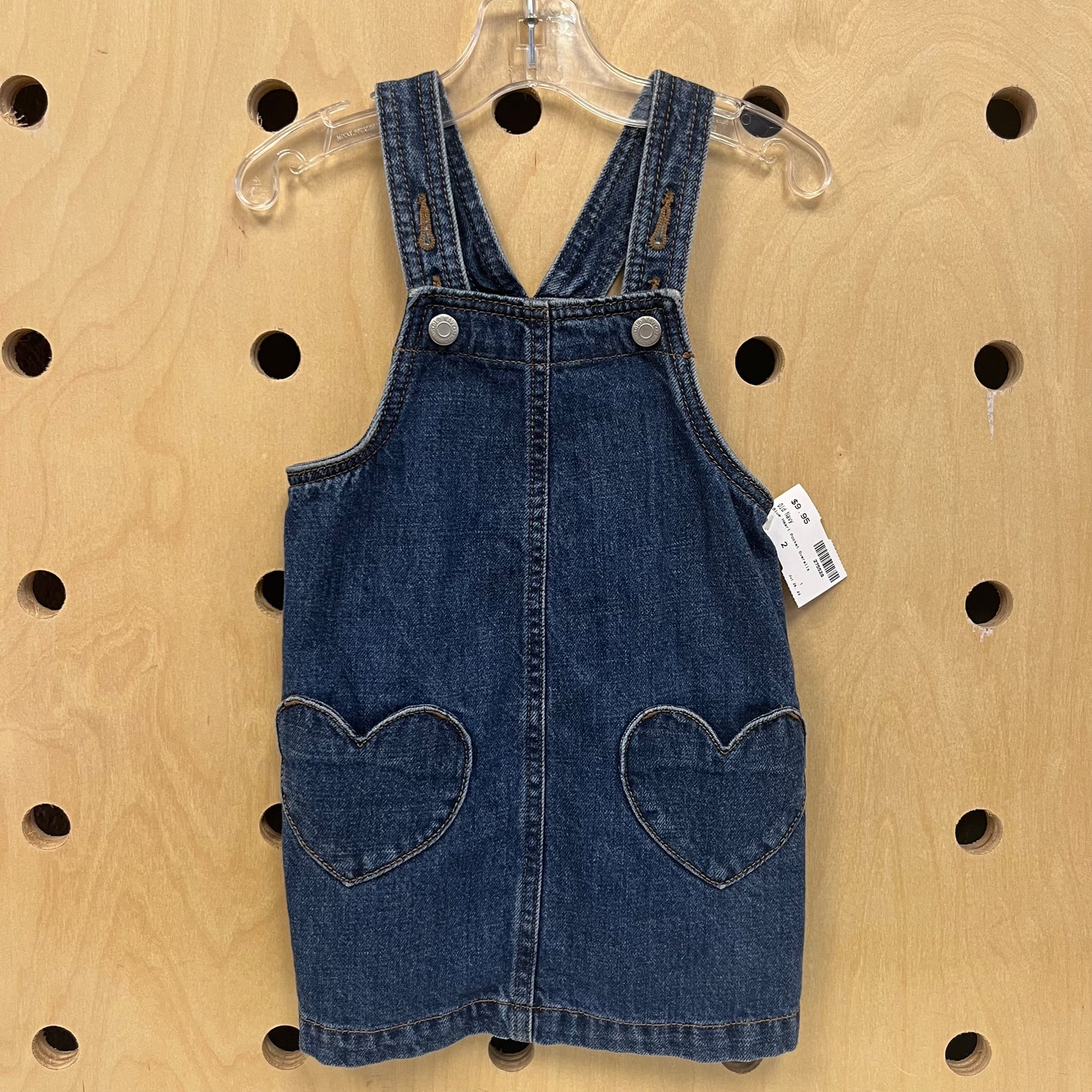 Blue Heart Pocket Overalls