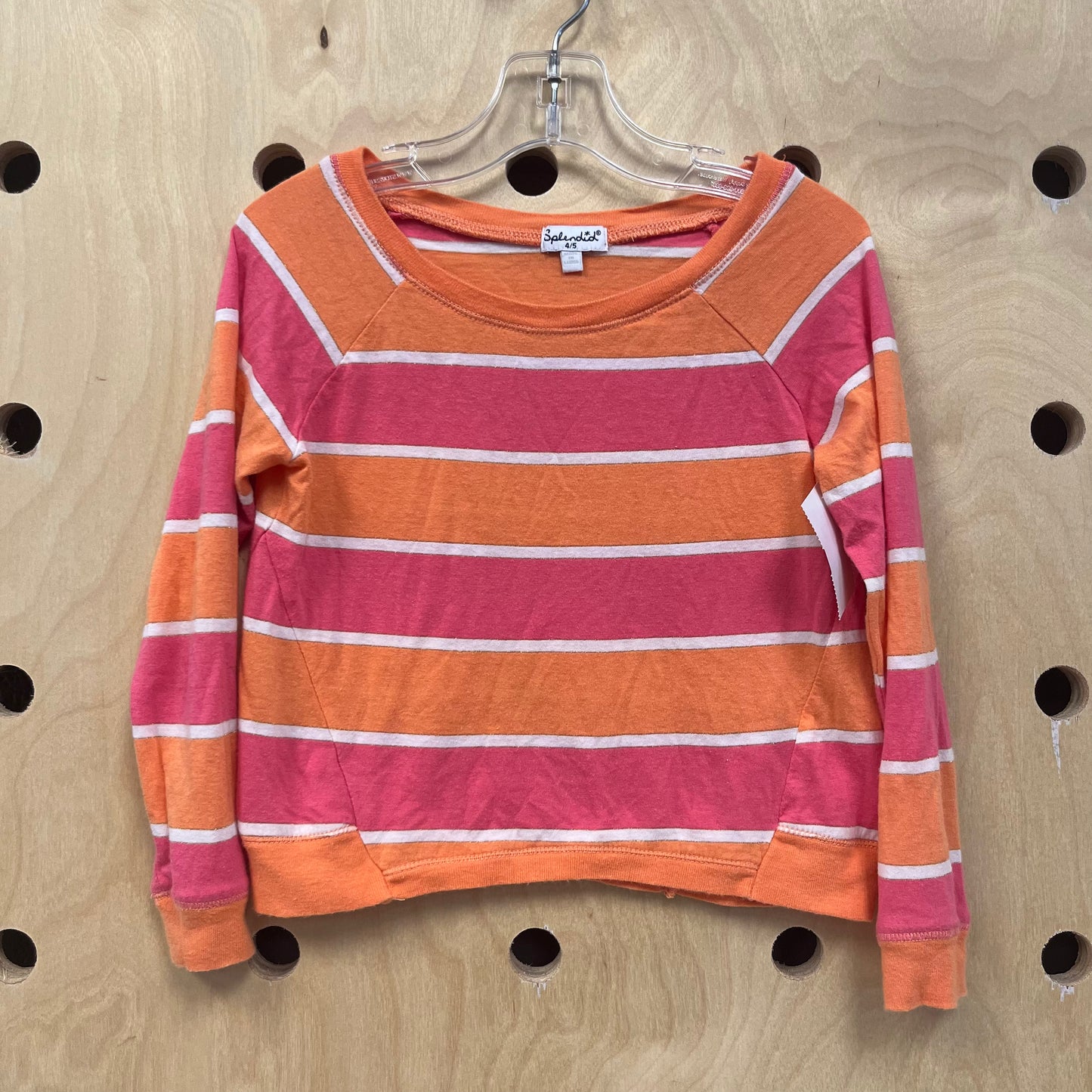 Pink & Orange Striped Long Sleeve