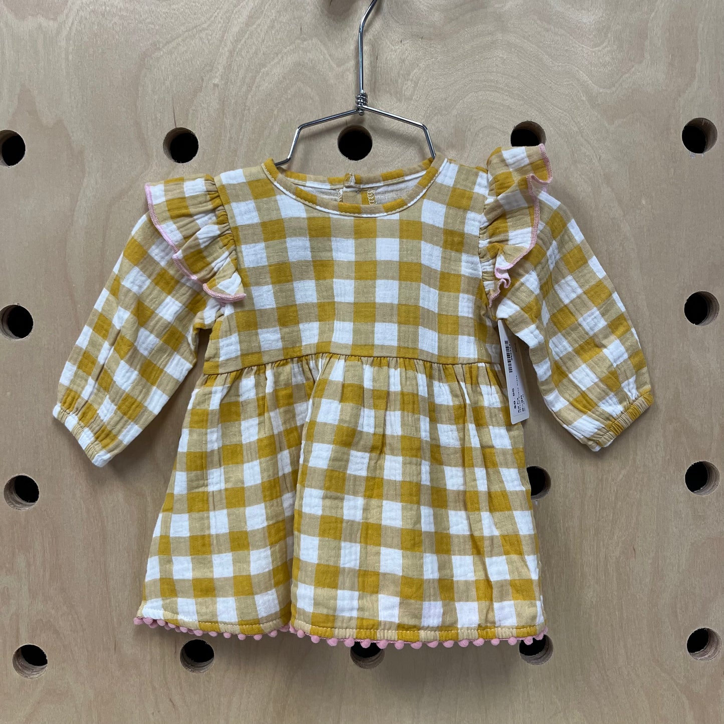 Yellow Plaid Dress