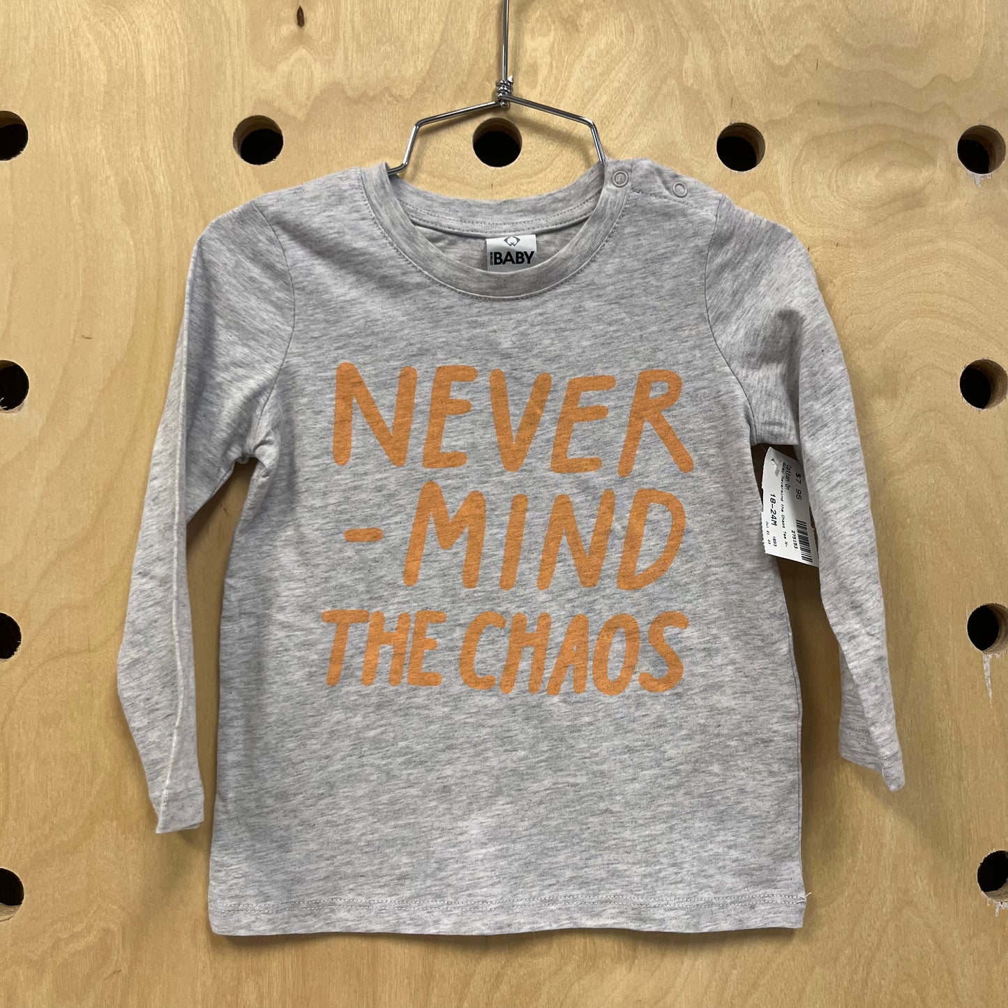Grey Nevermind the Chaos Tee NEW!