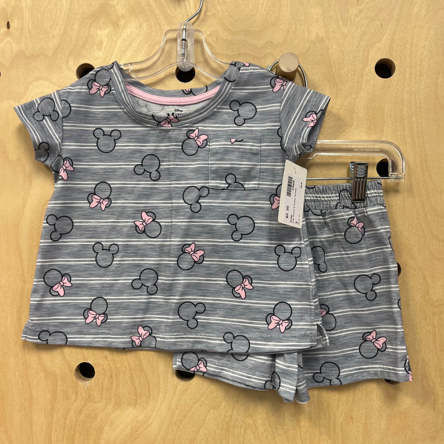 Grey Minnie & Mickey Pajamas