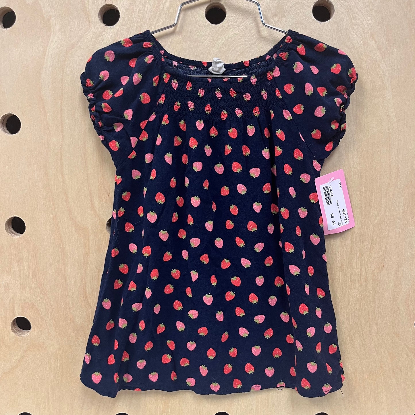 Navy Strawberry Dress