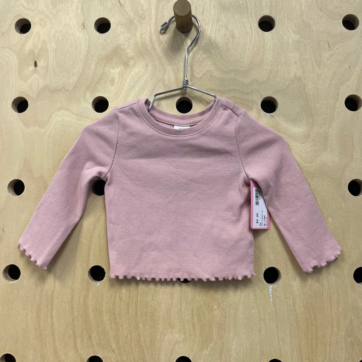 Pink Ribbed Top