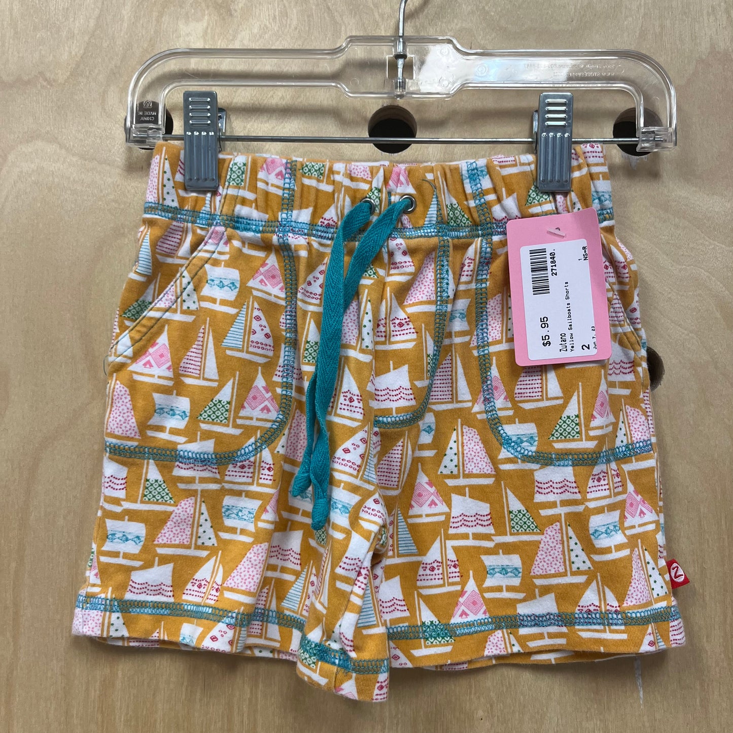 Yellow Sailboats Shorts