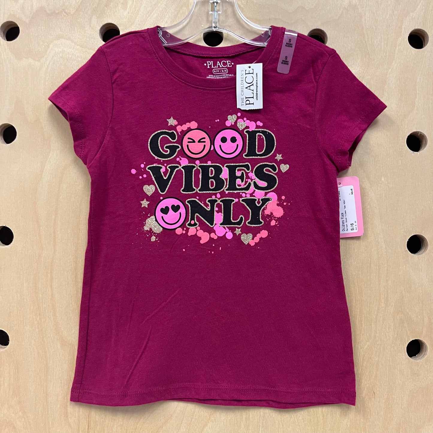 Maroon Good Vibes Tee NEW!