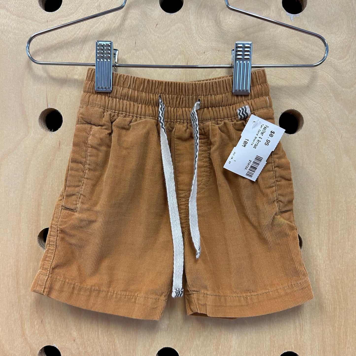 Tan Cord Shorts