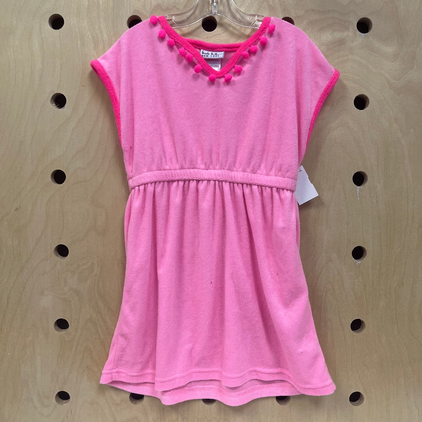 Pink Pom Pom Beach Coverup