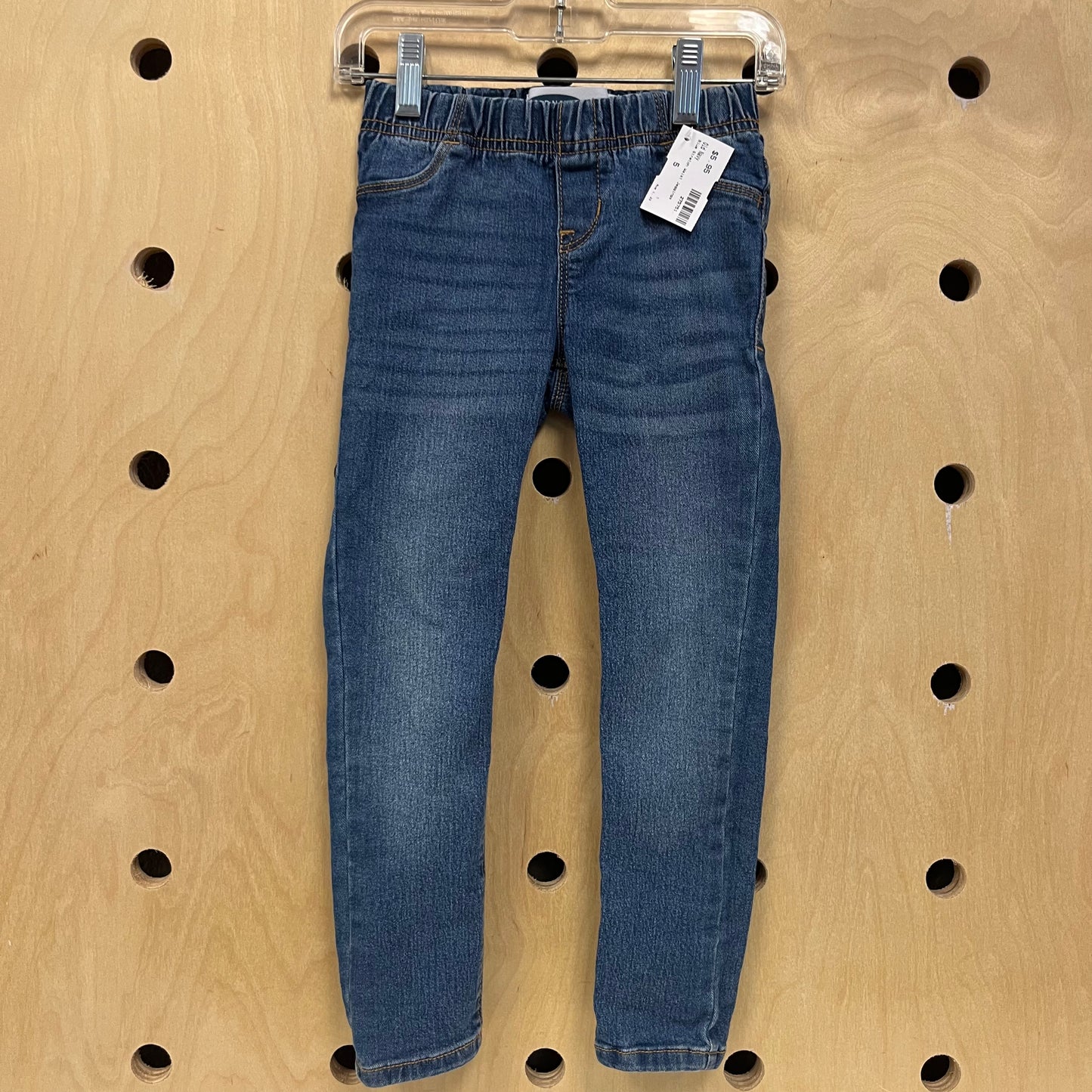 Blue Stretch Waist Jeggings