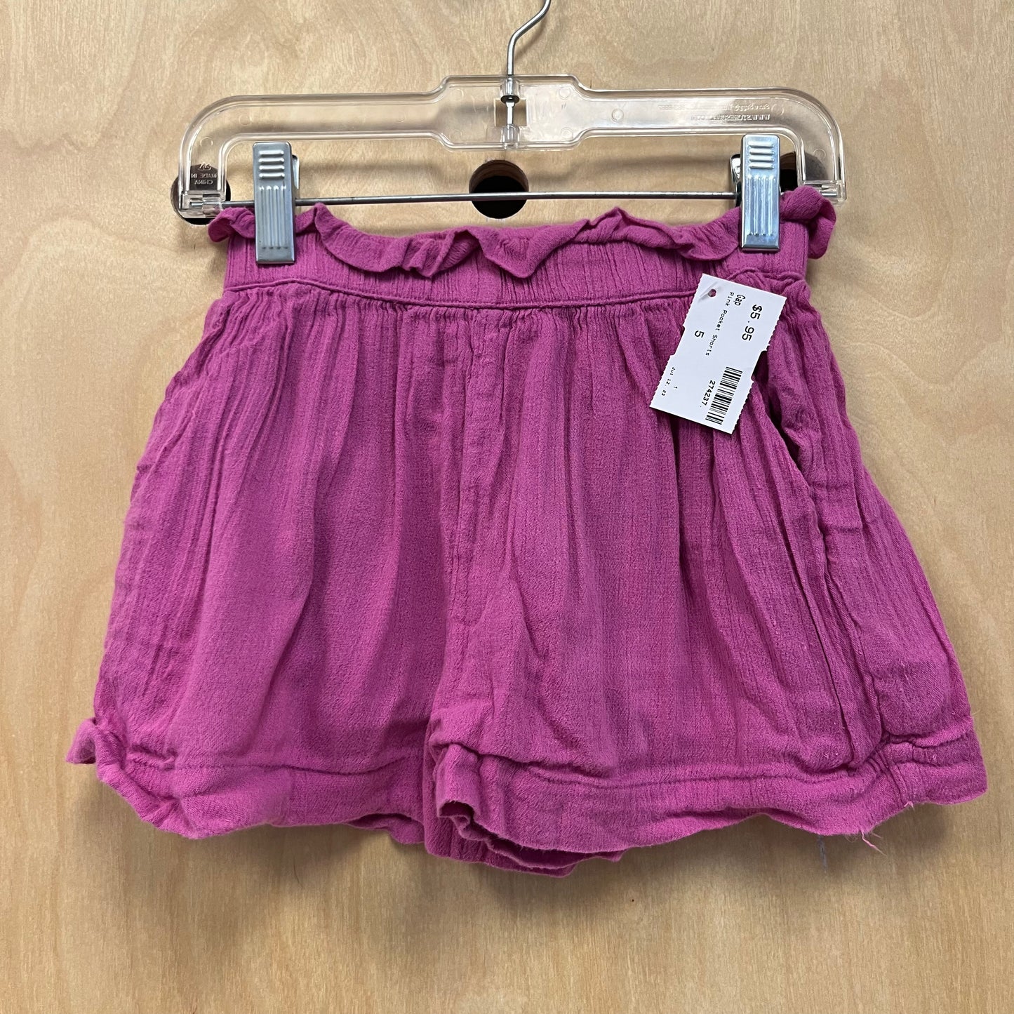 Pink Pocket Shorts