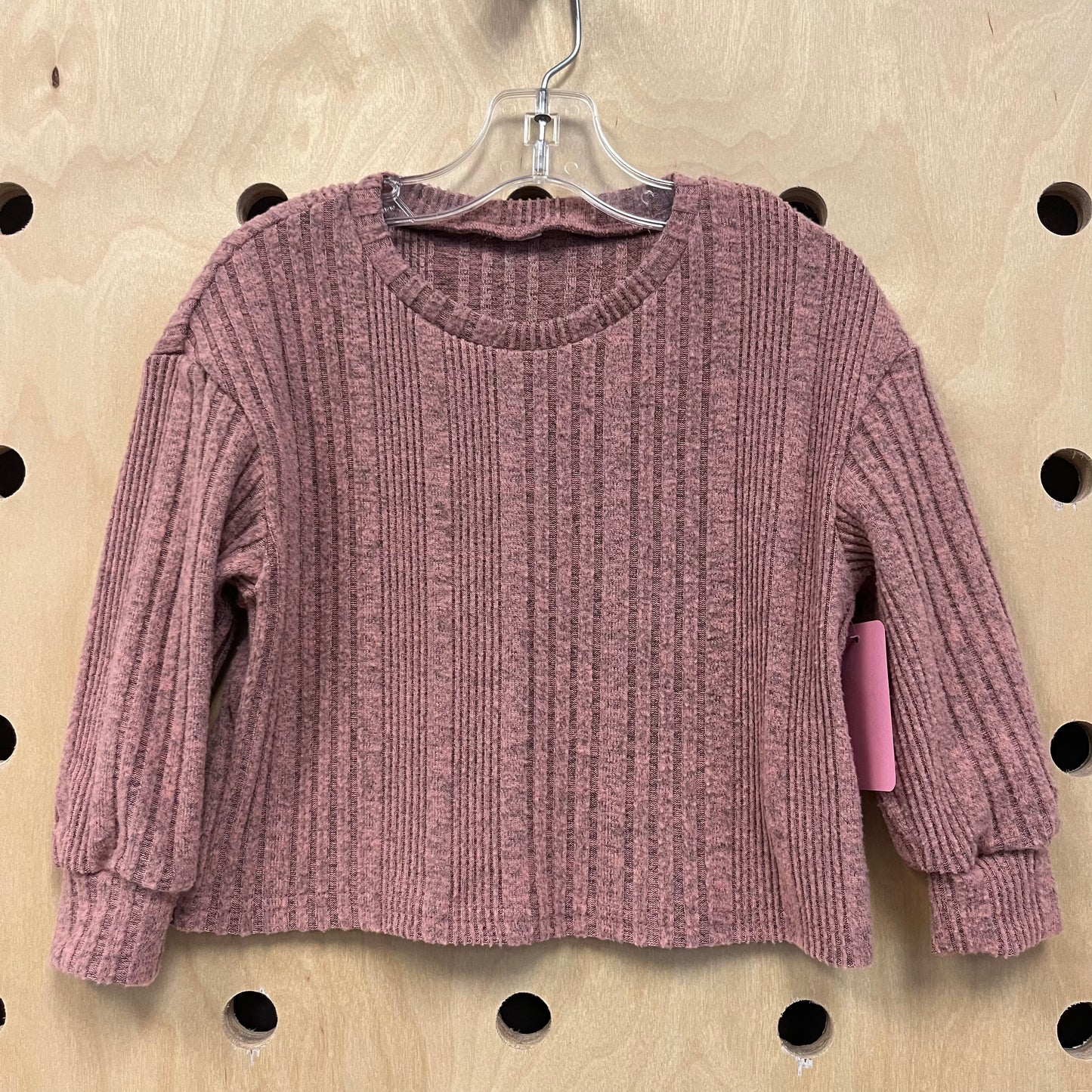 Dusty Rose Ribbed Sweater