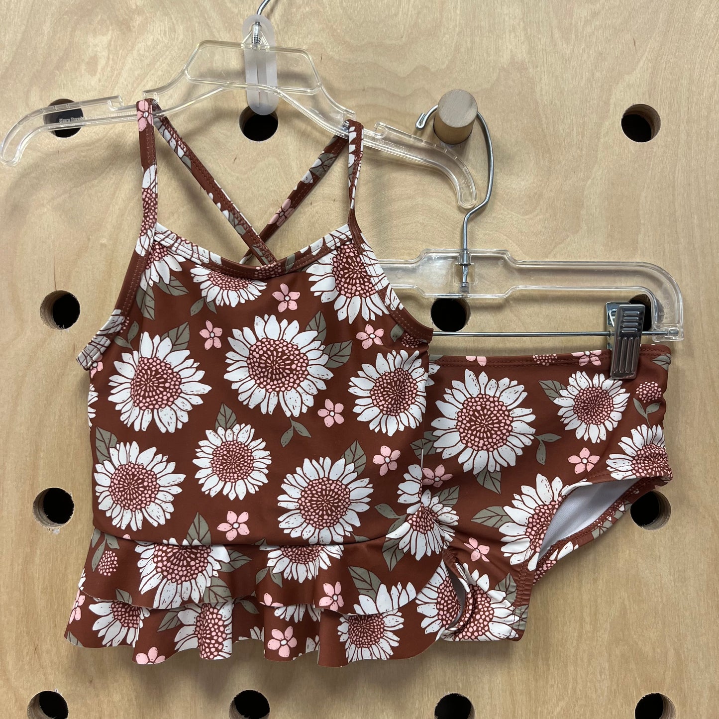 Brown Sunflower 2pc. Swimsuit