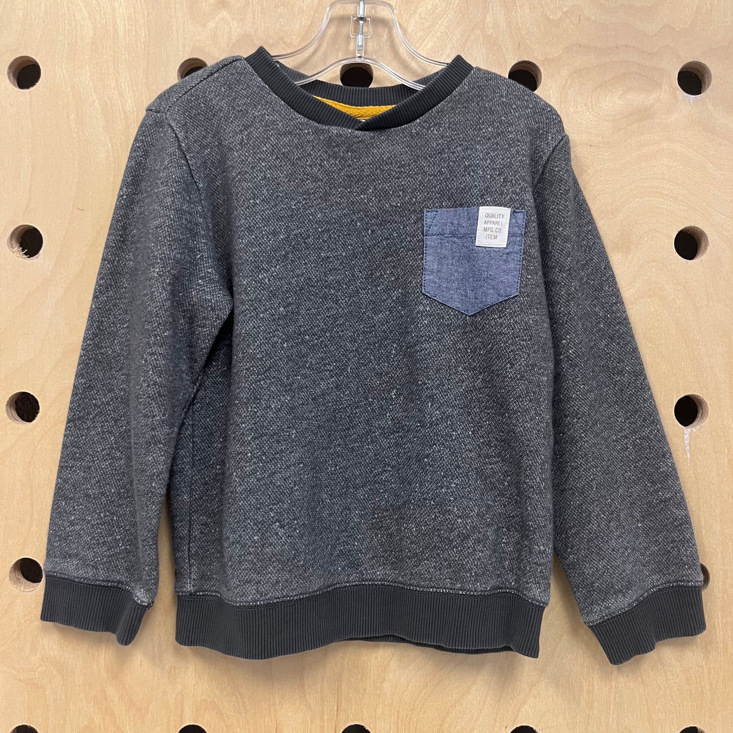 Grey Heathered Knit Sweater