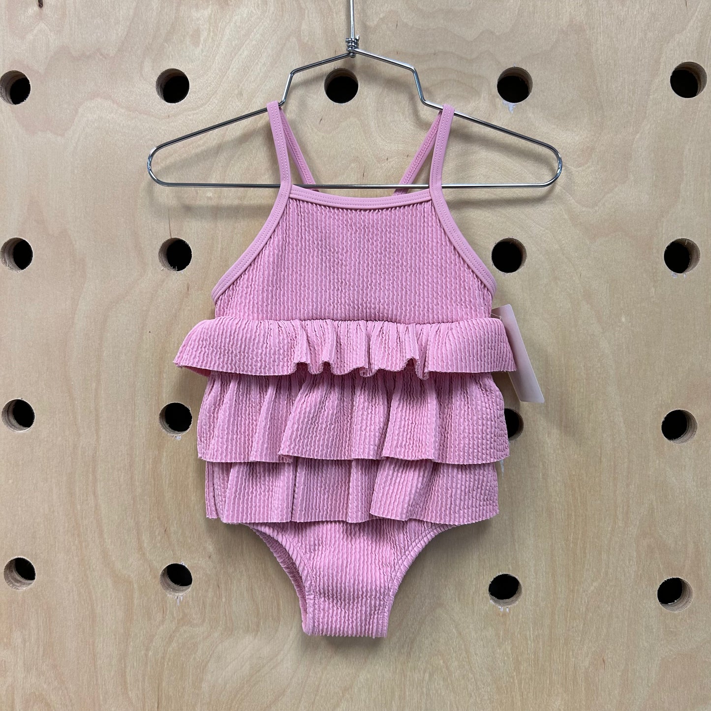 Pink Ruffle Swimsuit