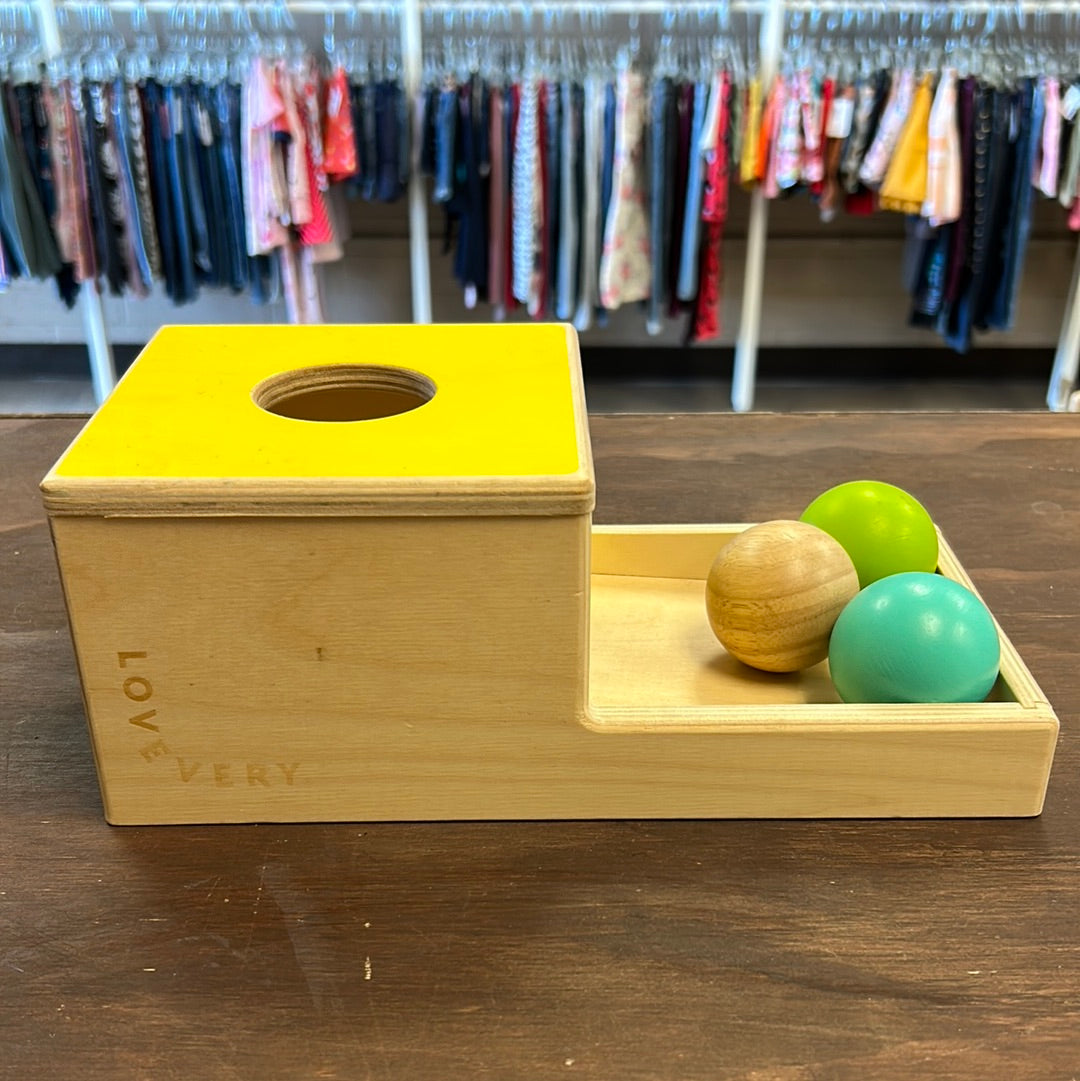 Wooden Ball Drop Box