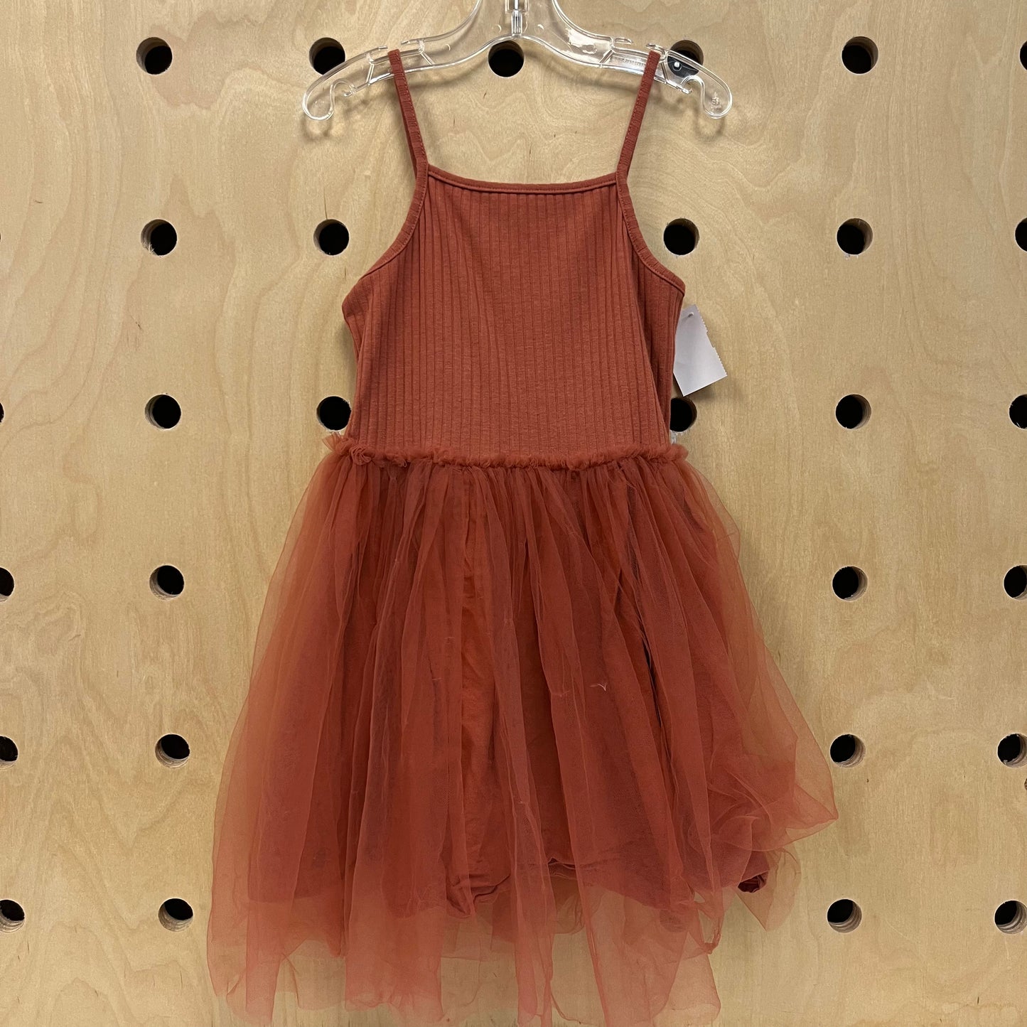 Terra Cotta Tulle Dress
