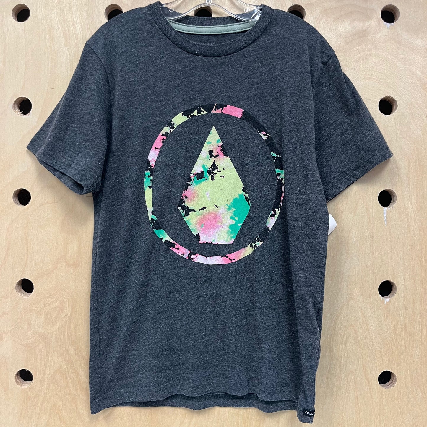 Grey Volcom Logo Tee